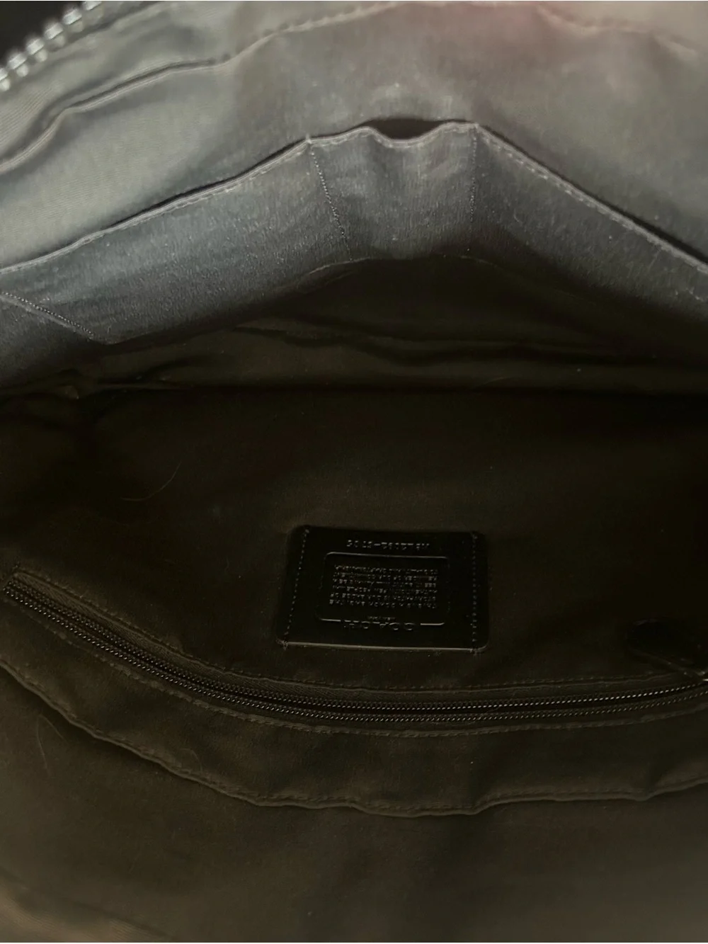Coach Black Men's Dual-Pocket Laptop Briefcase